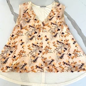 Zara floral sleeveless top